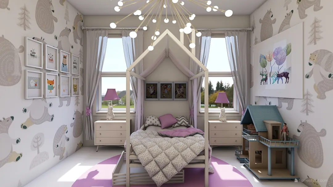 Gwen's Room 3d design renderings