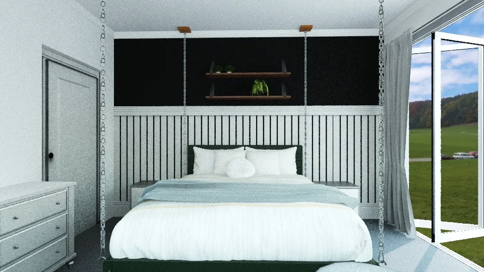 Commerce Bedroom 3d design renderings