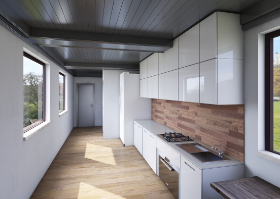 Shipping Container House Design Rendering