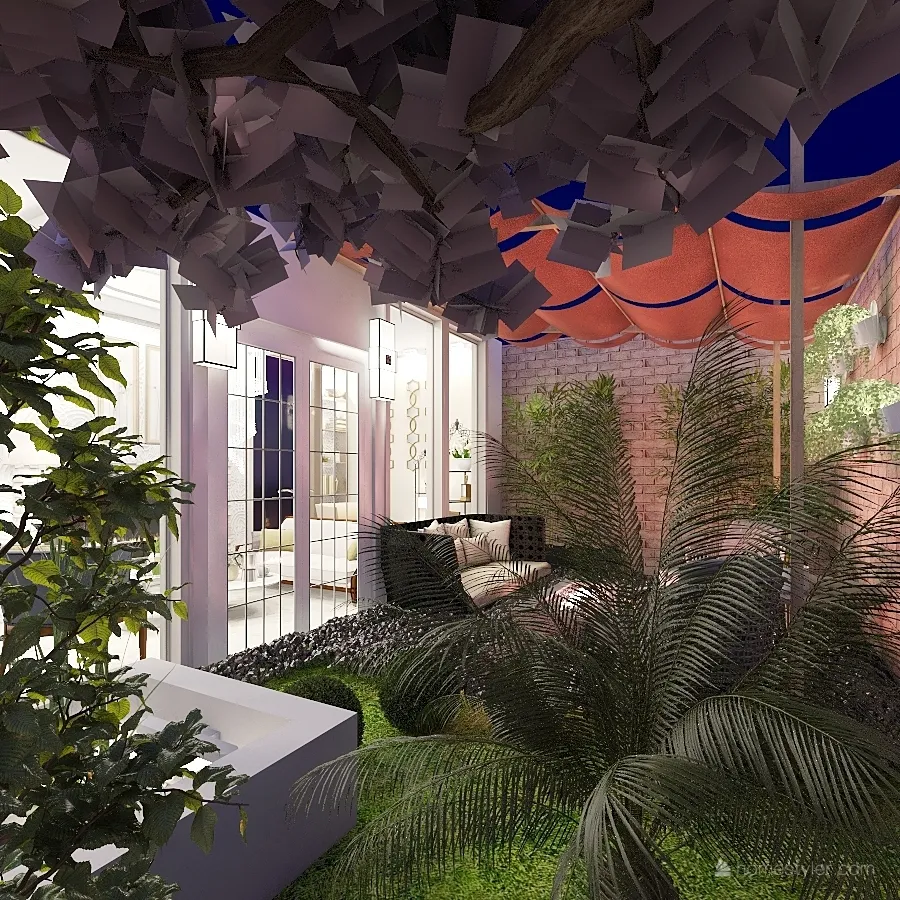 exterior garden 3d design renderings