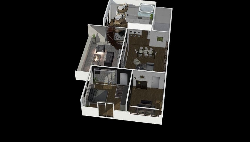 Modern Apartment  3d design picture 188.56