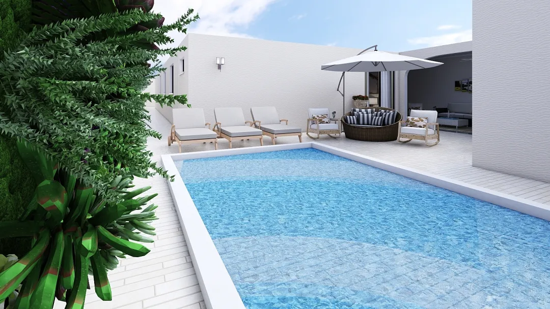Casa Jardim Tropical 3d design renderings