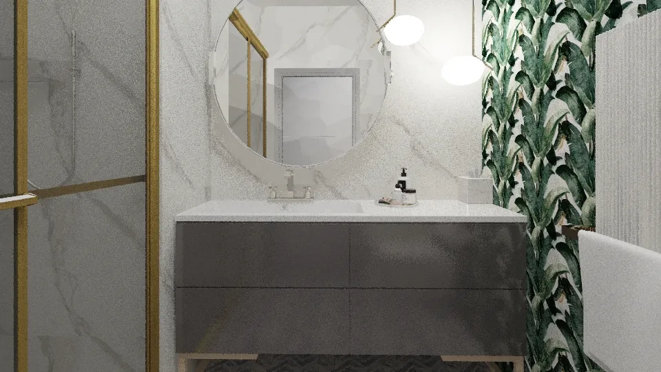 Łomianki łazienka 3d design renderings