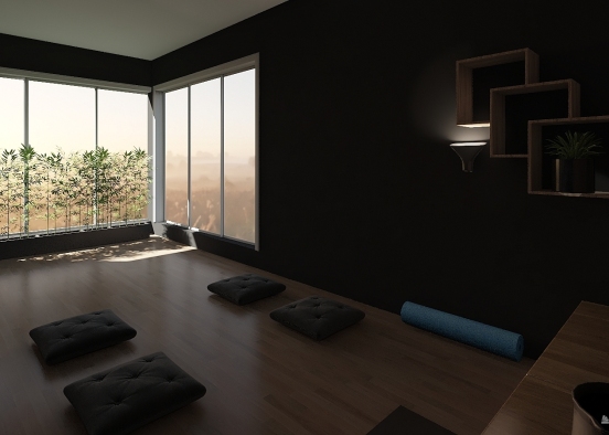 Yoga Room Design Rendering