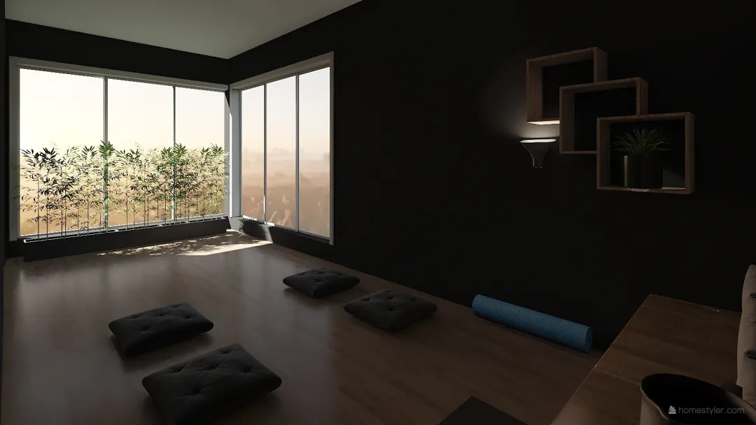Yoga Room 3d design renderings