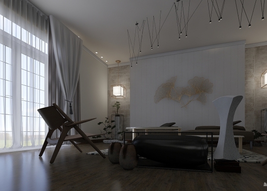 look and feel living room  Design Rendering