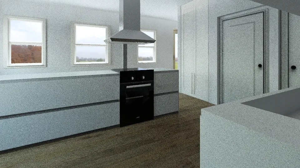 Proposed Kitchen(4) 3d design renderings
