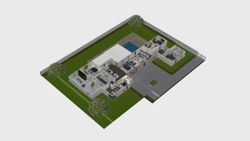 Modern Family Home 3d design picture 2430.46
