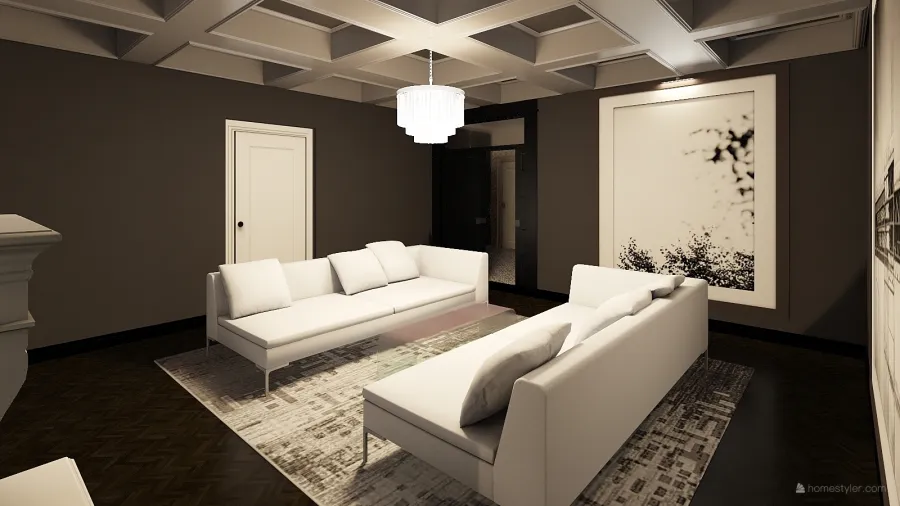 Sitting Area 3d design renderings