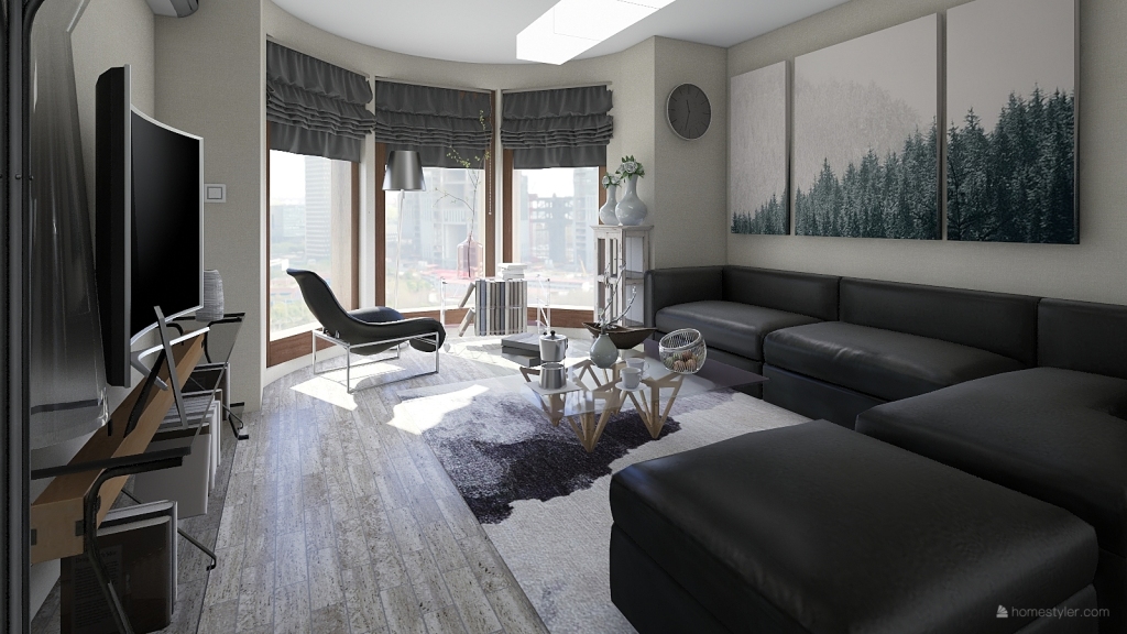 small apartaments 3d design renderings