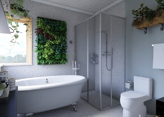 Modern Bathroom's Dream Design Rendering