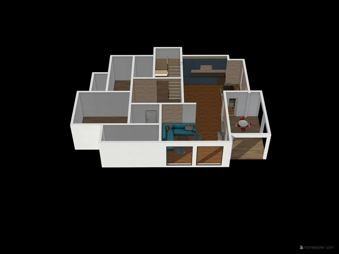 Игумнова I этаж 3d design renderings