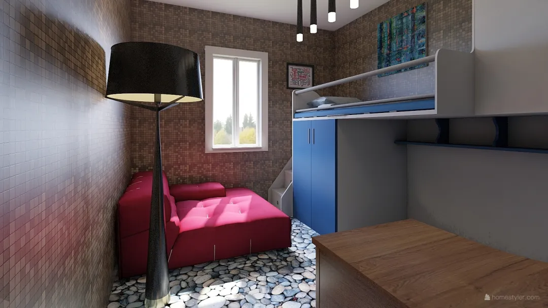 Chambre Bastian 3d design renderings