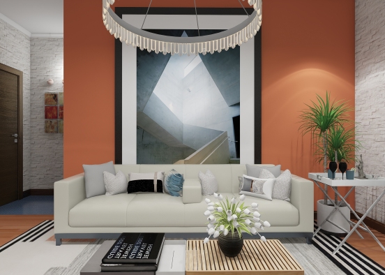 Penthouse condo with Hacienda Modern Design Design Rendering