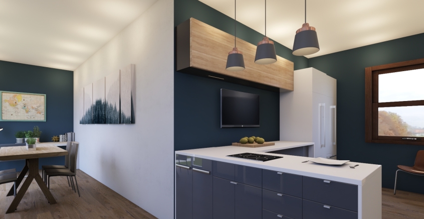 Sue's kitchen update Interior Design Render