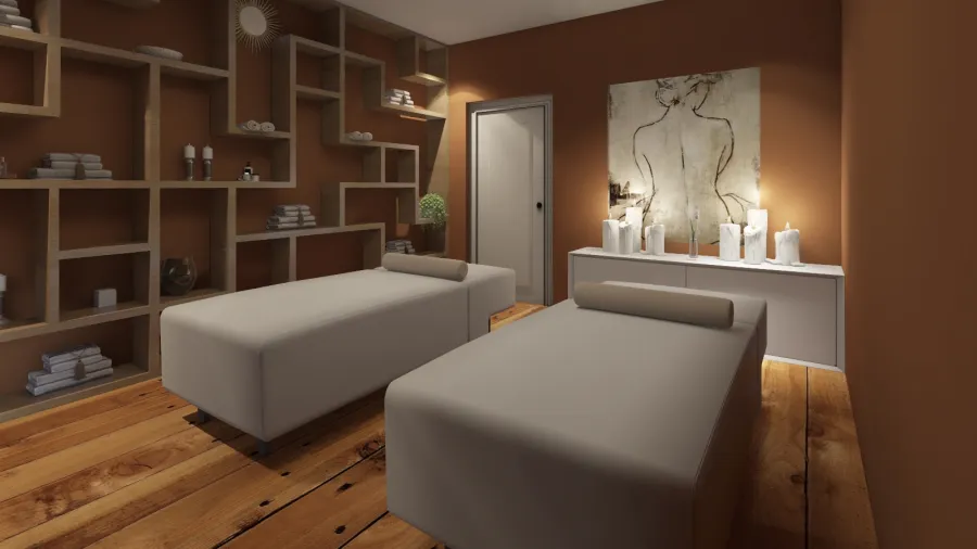 Massage room 3d design renderings