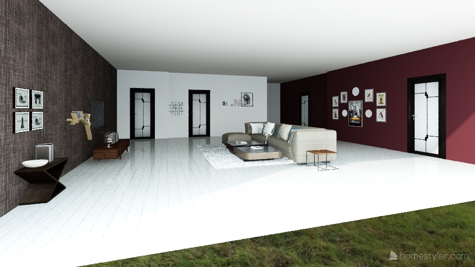 stylish living room decor 3d design renderings