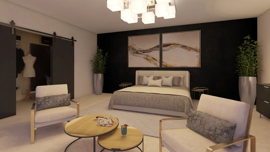 mziko's bedroom 3d design renderings