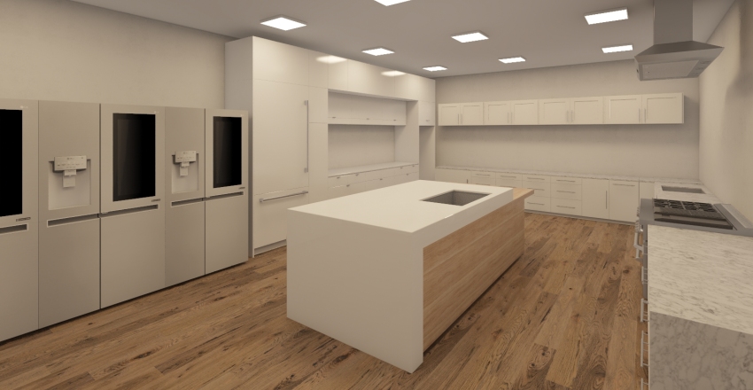 Future Food Produce Office Interior Design Render