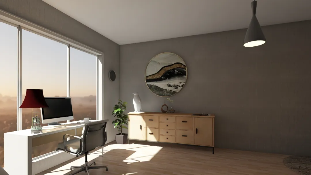 Modern Office 3d design renderings