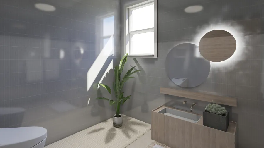 powder room 3d design renderings