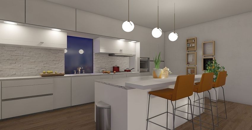 Minimalist One Bed One Bath Design Interior Design Render