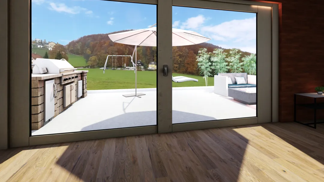 Garden room v1 3d design renderings