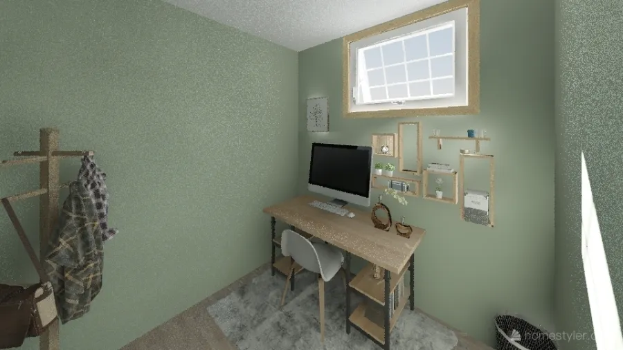 Office in The Woods 3d design renderings