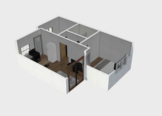 Casa 50m² Design Rendering