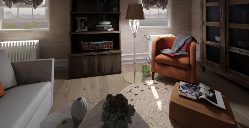 She is a crazy eclectic girl Interior Design Render
