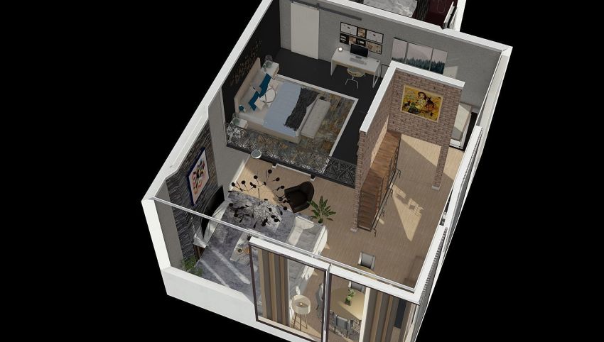 Loft duplex 3d design picture 70.16