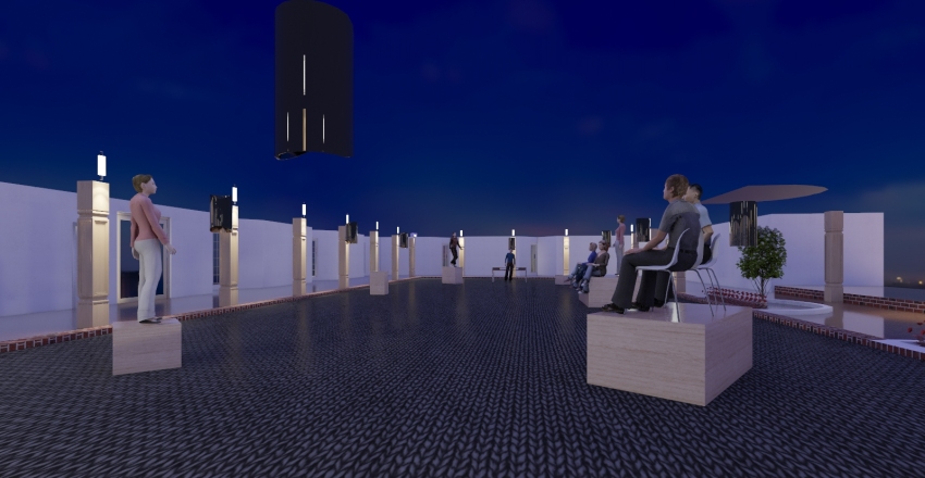 El grito de la Mujer Cabra - Museo de Arte Universidad Nacional de Colombia Interior Design Render