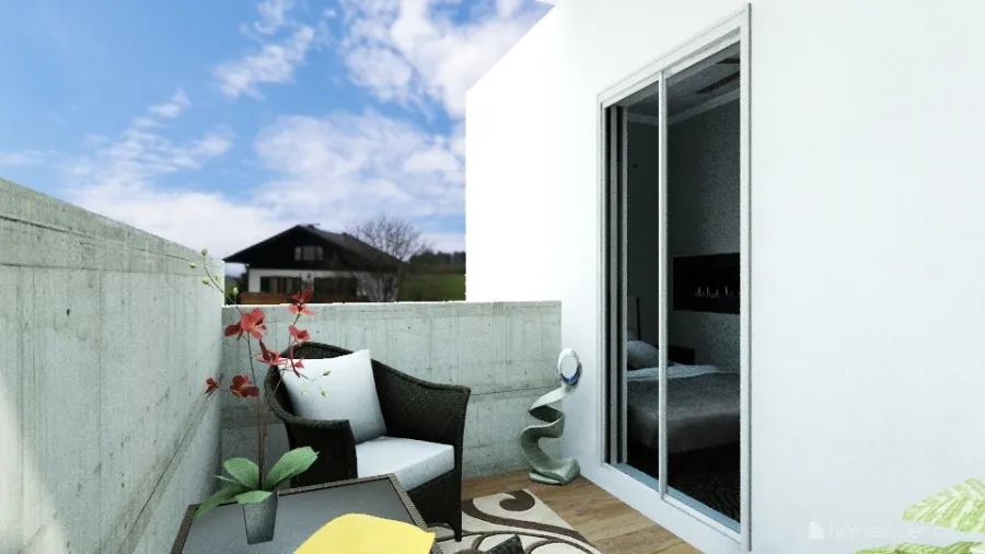 Private Porch 3d design renderings