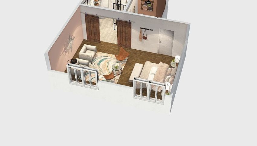 Country/modern teen bedroom 3d design picture 50.21