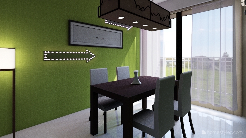 dining area 3d design renderings
