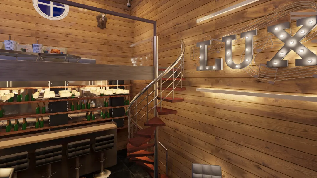 LUX BAR 3d design renderings