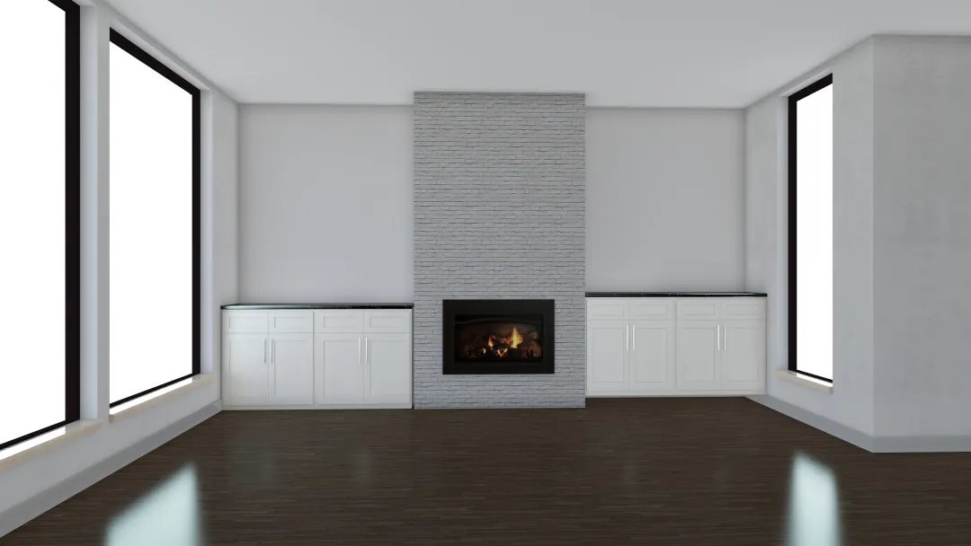 #13IU Amy's Living Room 3d design renderings