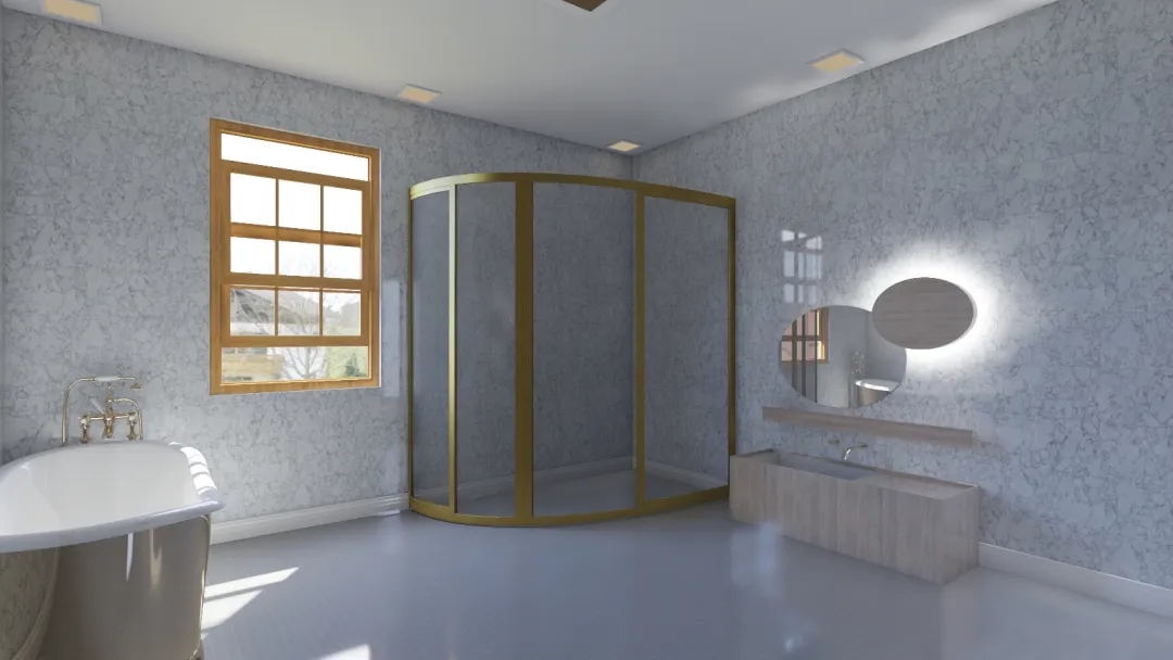 حمام 3d design renderings
