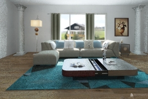 Greeny life Living Room Design Rendering