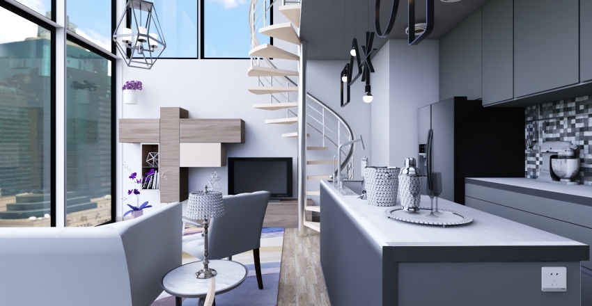 Apartment with Loft - Take 1 Interior Design Render