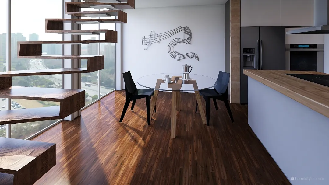Real Apartment 3d design renderings