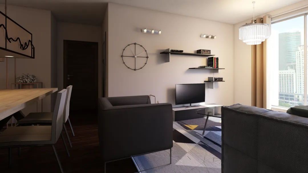 Apartamento 1 3d design renderings