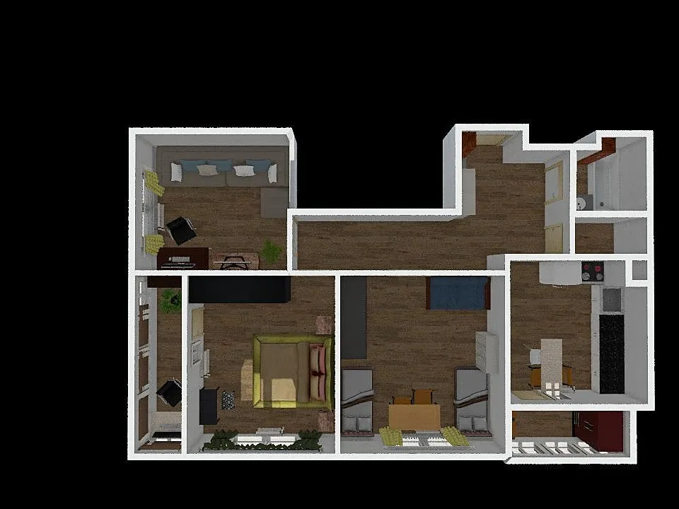 план Расстановки мебели 3 3d design renderings