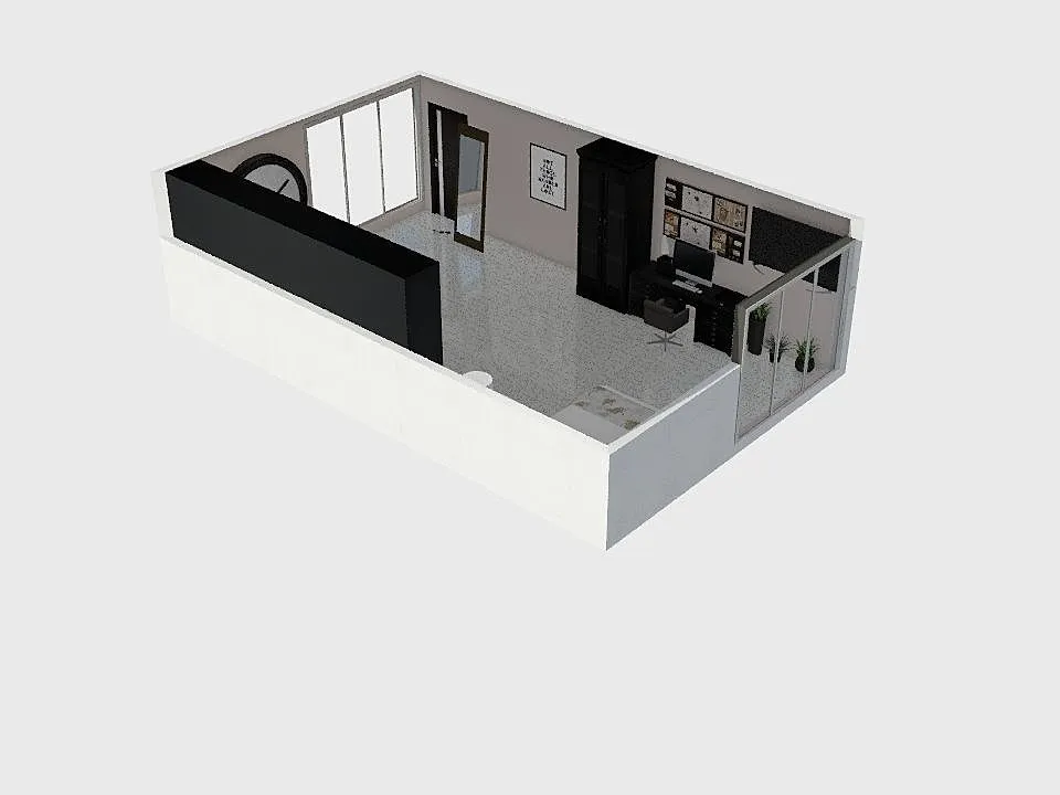 my bedroom. first design 3d design renderings