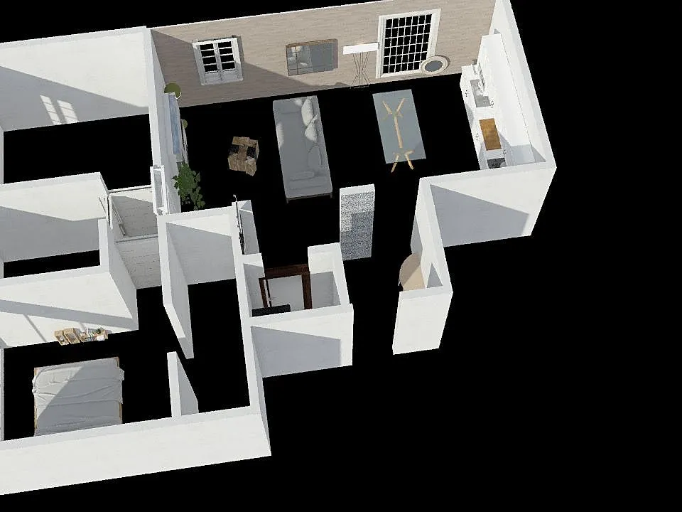 casa fuorigrotta 3d design renderings