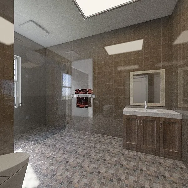 master Bathroom 3d design renderings