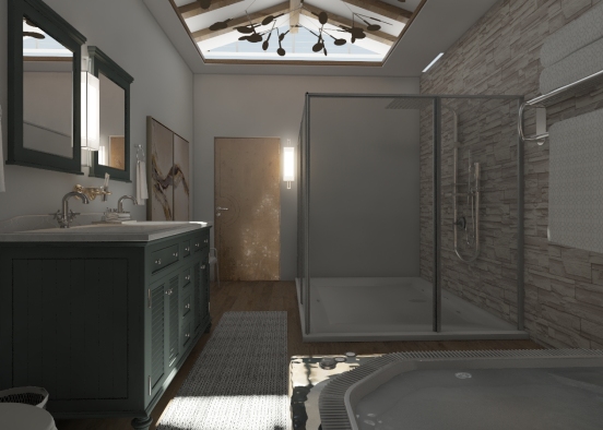 A Traditional Spa BR Design Rendering