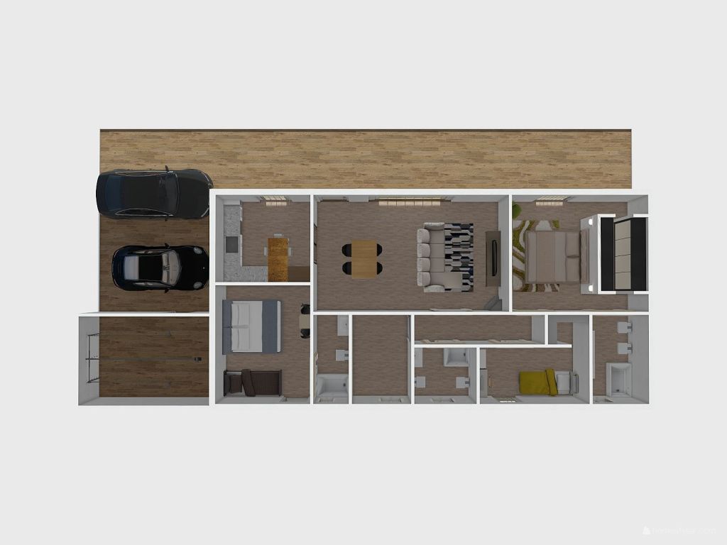 Progetto casa legno 3d design renderings
