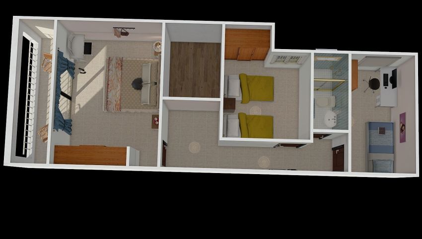 apartament, plaza mejia piso 2 3d design picture 66.77