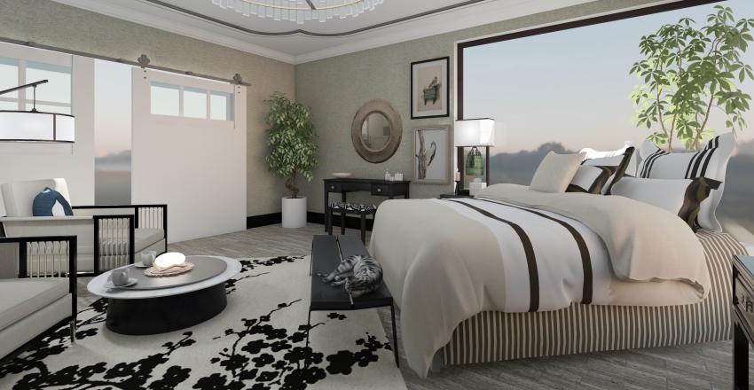 Guest Bedroom Interior Design Render